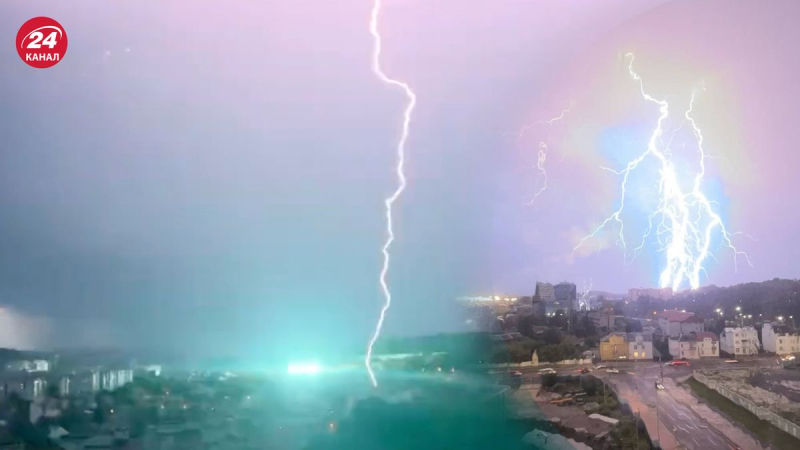 Ein heftiges Gewitter bedeckte Lemberg: Augenzeugen stellten apokalyptische Fotos und Videos online