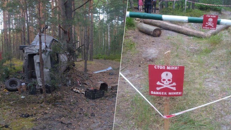 Ein Auto explodierte auf einer Mine in der Region Schytomyr: Ein junger Mann starb