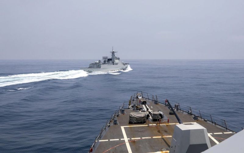 Taiwan hat eine Rekordzahl chinesischer Kriegsschiffe in den Gewässern rund um die Insel verzeichnet