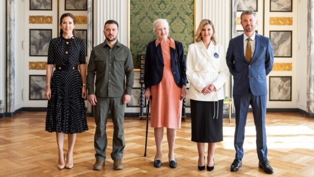 Zelensky und die First Lady von Königin Margrethe II. von Dänemark empfangen