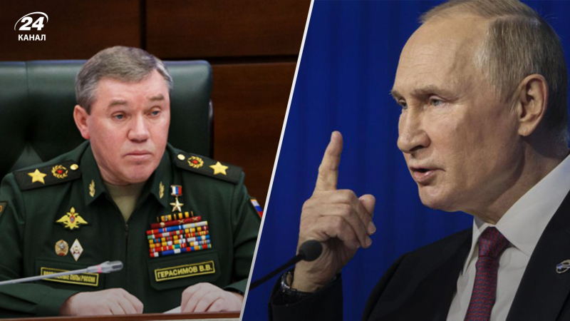 Zuvor hatte Putin Gerasimov weggestoßen : wie der Auftritt des Generals an der Front beweist