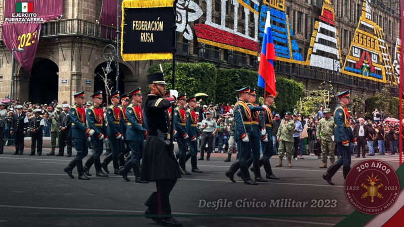 Mit ukrainischem Blut befleckt : Russisches Militär nahm an der Parade in Mexiko teil“ /></p>
<p>Besatzer bei der Parade in Mexiko/rosSMI</p>
<p _ngcontent-sc94 class=