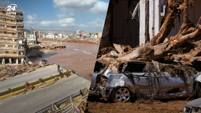 Die Zahl der Todesfälle aufgrund der Überschwemmung in Libyen hat 6.000 überschritten: Leichen werden in Massengräbern begraben“ /></p>
<p>Die Flut zerstörte ein Viertel der Stadt Derni/Collage 24 Channel</p>
<p _ngcontent-sc94 class=