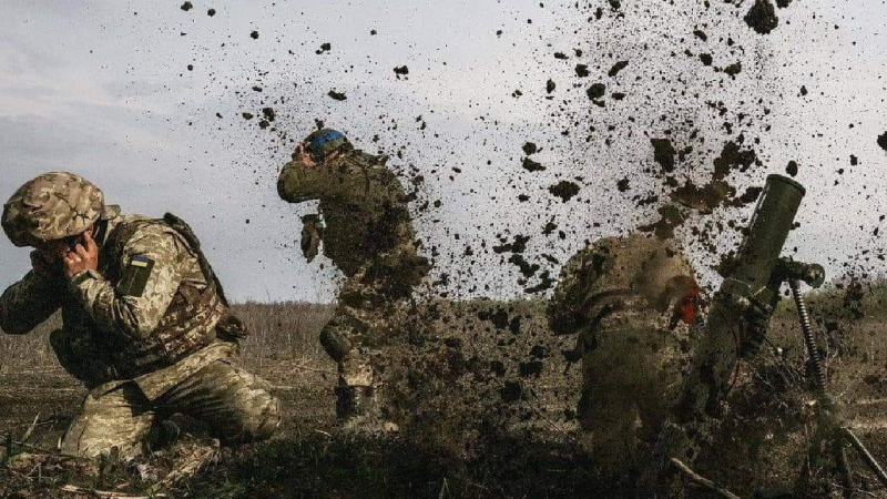 Offensive Wachen zeigten Video vom Sturm auf feindliche Schützengräben