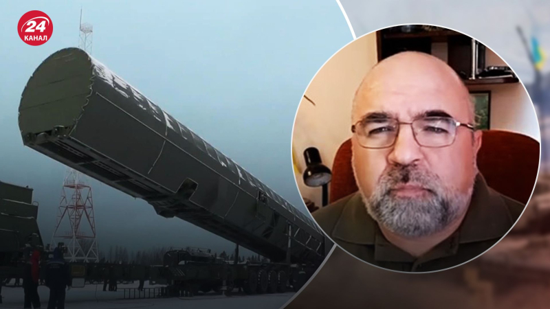 Schrott oder eine echte Bedrohung: ein Militärexperte schätzte die Gefahr der russischen Rakete „Sarmat“ ein /></p>
<p>Chernik über russische Atomstreitkräfte/Collage 24 Channel</p>
<p _ngcontent-sc150 class=