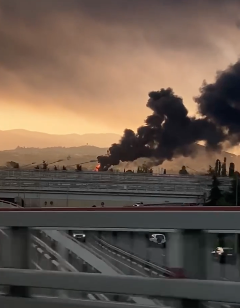 Es geschah in Sotschi „Bawowna“ und in der Nähe des Flughafens brach ein Großbrand aus (Foto, Video)