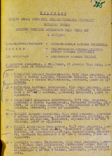 Das letzte Wort war Ehre für die Ukraine! Wie der NKWD vorbildlich Mitglieder der UPA in Riwne hinrichtete