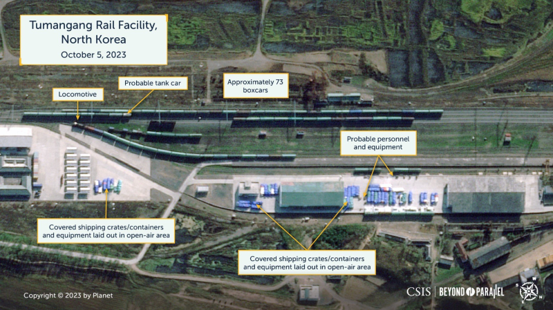 Das Frachttransportvolumen zwischen der Russischen Föderation und Russland nahm stark zu die DVRK nach dem Besuch von Kim Jong-un in Russland 