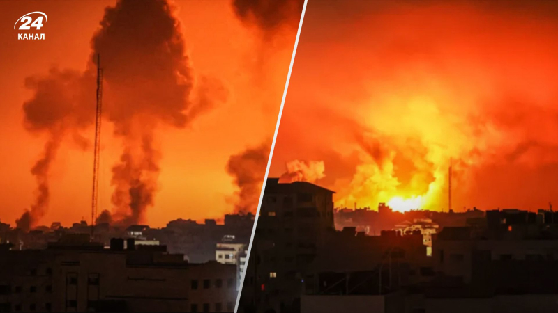 Die Explosionen hörten nicht auf: Bewohner des Im Gazastreifen gab es die stärksten Angriffe seit Beginn des Krieges. /></p>
<p>Einwohner des Gazastreifens meldeten die heftigsten Angriffe/Collage 24 Channel (Foto von Ali Jadallah/Anadolu)</p>
<p _ngcontent-sc94 class=