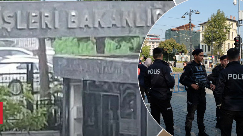 In Ankara, a Terroristen sprengten sich vor dem Gebäude des Innenministeriums in die Luft und hörten dort auch Schüsse Ankara heute Morgen – ein unbekannter Mann hat einen Terroranschlag verübt. Der Vorfall ereignete sich in der Nähe des Gebäudes des türkischen Innenministeriums.</strong></p>
<p>Sicherheitskräfte des Präsidenten und Polizei trafen am Ort des Vorfalls ein.</p></p>
<!-- relpost-thumb-wrapper --><div class=