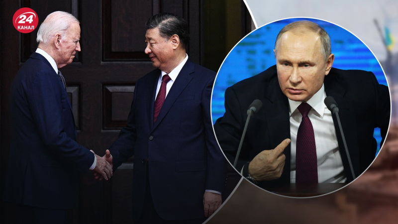China sieht sich den USA gleichgestellt: Die Nichtteilnahme von Xi und Biden am G20-Gipfel war eine „Spucke ins Gesicht“ von Putin“ /> </p>
<p>Biden und Xi nahmen nicht am G20-Gipfel teil, bei dem Putin sprach/Getty Images, Collage 24 Channel</p>
<p _ngcontent-sc94 class=