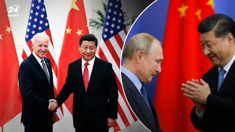 Russland ist nicht da als Betreff: Propagandisten sind verwirrt wegen Treffen zwischen Biden und Xi Jinping“ /></p>
<p>In Russland Vasallentum an China/Collage 24 Channel</p>
<p _ngcontent-sc202 class=