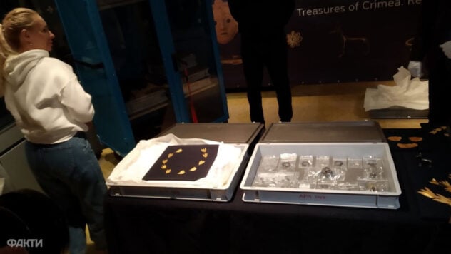 Skythisches Gold, das in die Ukraine zurückgegeben wurde, wurde zum ersten Mal in Kiew gezeigt