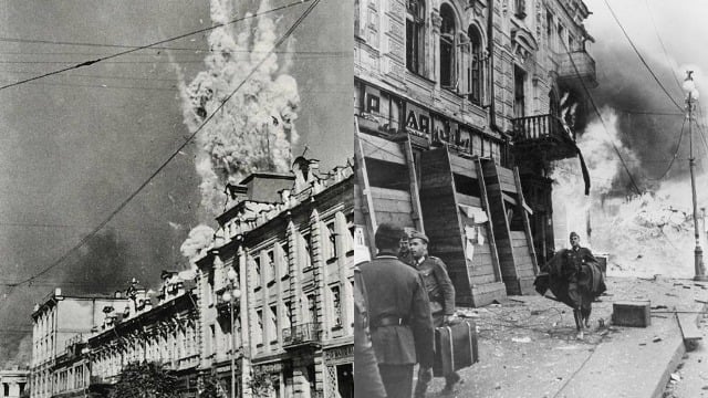 Tag der Befreiung Kiews: Archivfotos der zerstörten Hauptstadt