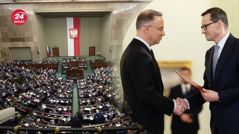 Duda hat Morawiecki offiziell angewiesen eine neue polnische Regierung bilden“ /></p>
<p>Duda beauftragte Morawiecki mit der Bildung einer Regierung/Kanal 24 Collage</p>
<p _ngcontent-sc163 class=