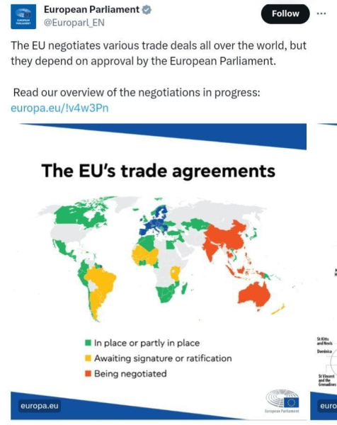 Das Europäische Parlament hat eine Karte der Ukraine ohne Krim und andere besetzte Gebiete veröffentlicht