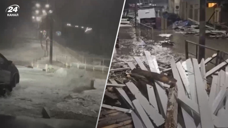 Ein heftiger Sturm erreichte Russland: Bäume fielen darauf Menschen, ein Frachtschiff lief auf Grund“ /></p>
<p>Ein heftiger Sturm erfasste Russland/Collage 24 Channel</p>
<p _ngcontent-sc94 class=