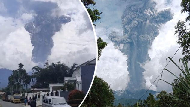 In Indonesien hat ein Vulkan eine 3 km lange Rauchsäule ausgestoßen: Es gibt Tote und Verletzte 