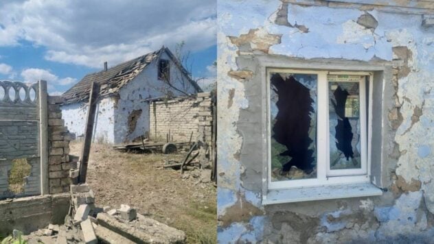 Die Russische Föderation hat Tyaginka in der Region Cherson angegriffen: Es gab Opfer, Häuser wurden beschädigt