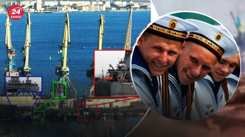 Hat seinen Kopf in den Sand gesteckt: der Bürgermeister aus Nowotscherkassk wurde nach dem Tod von 74 Seeleuten auf dem gleichnamigen Schiff gefragt“ /></p>
<p>Russische Behörden versuchen, die tatsächliche Zahl der Verluste infolge des ukrainischen Angriffs auf Nowotscherkassk zu verbergen/Collage 24 Channel</p>
<p _ngcontent -sc197 class=