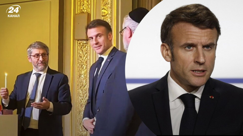 Aufgrund der Teilnahme an eine jüdische Zeremonie: Macron wurde des Verrats an Frankreich beschuldigt“ /></p>
<p>Macron wegen Teilnahme an einer jüdischen Zeremonie des Hochverrats beschuldigt/Collage von Channel 24</p>
<p _ngcontent-sc90 class=