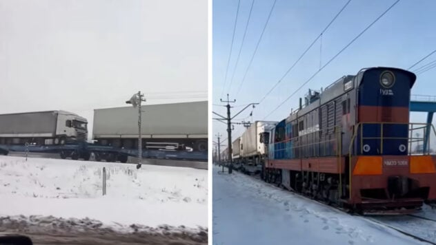 Ukrzaliznytsia zeigte den Transport der ersten Ladung Lastwagen, die an der Grenze zu Polen blockiert waren