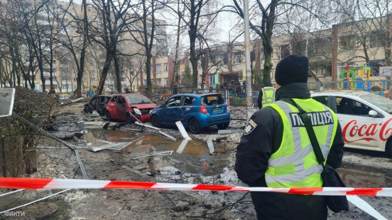 Ballistischer Angriff auf Kiew: So sehen ein zerstörtes Haus und ein zerstörter Kindergarten aus