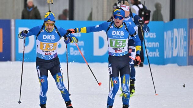 Die Ukraine wurde beim Biathlon-Weltcup Fünfter in der Herrenstaffel