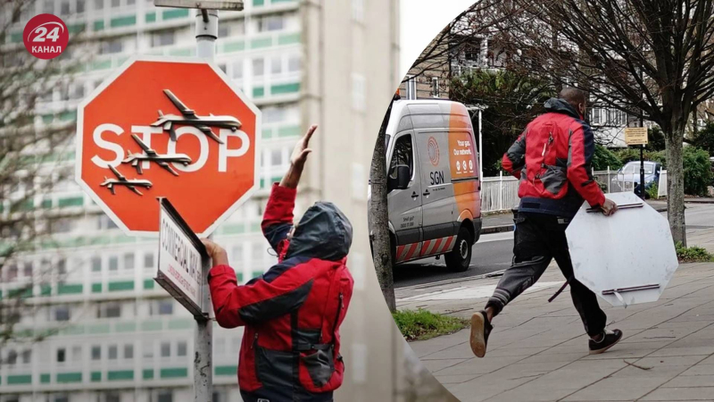 Antikriegszeichen wurde in London Banksys Werk gestohlen: ein dreister Vorfall, der auf Video festgehalten wurde“ /></p>
<p>Banksys Antikriegsgemälde wurde gestohlen/Collage 24 Channel</p>
<p _ngcontent-sc139 class=