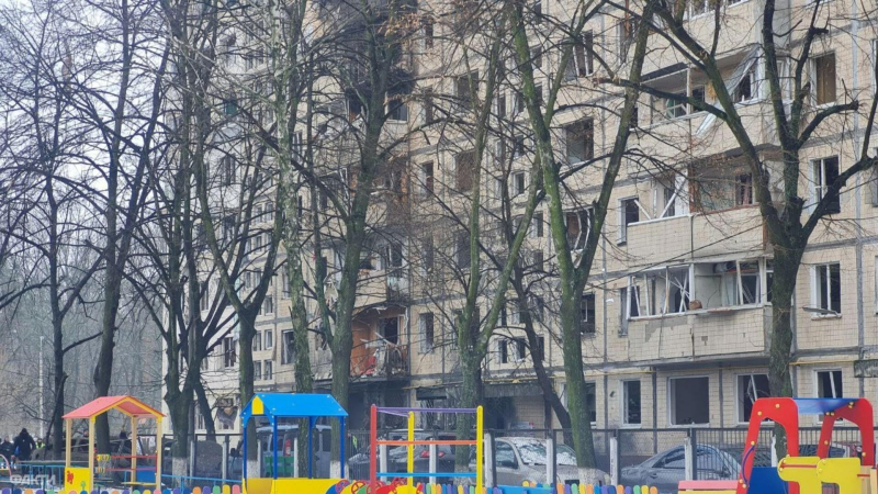 Ballistischer Angriff auf Kiew: So sehen ein zerstörtes Haus und ein zerstörter Kindergarten aus