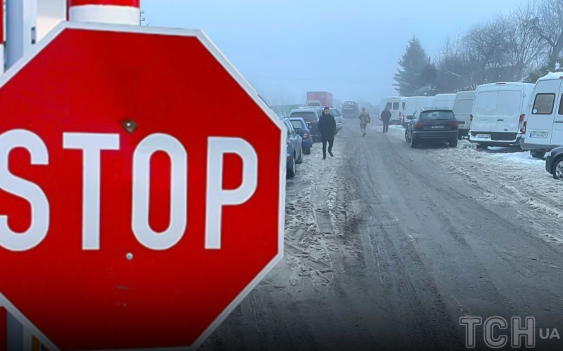 Vorfall an einer blockierten Grenze: Ein polnischer Fahrer überfuhr drei Ukrainer (Video)