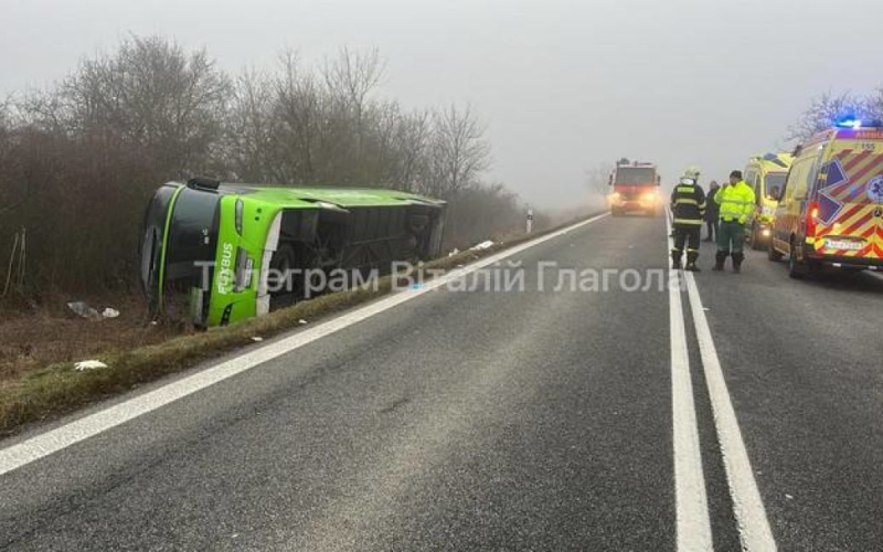 Ukrainischer Bus geriet in einen Unfall in der Slowakei“ /></p>
<p><strong>Ein Bus aus der Ukraine mit 55 Personen war in einen Unfall in der Slowakei verwickelt.</strong></p>
<p>Ein ukrainischer Bus wurde in der Slowakei umgeworfen. Zum Zeitpunkt des Unfalls befanden sich 53 Passagiere und zwei Fahrer in der Kabine.</p>
<p>Das berichtete der Journalist Vitaly Glagola.</p>
<p>Ihm zufolge ereignete sich der Unfall gegen acht Uhr am Morgen des Sonntags, 17. Dezember, in der Nähe des Dorfes Dargov im Bezirk Trebishevsky.</p>
<p>Die verletzten Passagiere waren bei Bewusstsein und hatten Verletzungen an Kopf und Gliedmaßen. Zu den Verwundeten gehörten mindestens sieben Kinder. Feuerwehrleute und Sanitäter trafen am Unfallort ein.</p>
<p><img decoding=