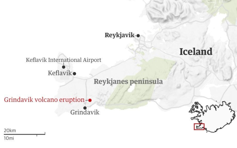 In Island Nach tausend Erdbeben begann ein Vulkan auszubrechen – Fotos, Videos“ /></p>
<p>Der nahegelegene internationale Flughafen Reykjavik blieb geöffnet, allerdings mit zahlreichen Verzögerungen sowohl bei der Ankunft als auch beim Abflug.</p>
<p> Außenminister Der isländische Minister Bjarne Benediktsson sagte auf X, dass „es keine Störungen bei Flügen von oder nach Island gibt und internationale Flugkorridore weiterhin geöffnet sind.“</p>
<p>Die Behörden sagten, dass es auf der Reykjanes-Halbinsel in den letzten Jahren mehrere Ausbrüche in unbewohnten Gebieten gegeben habe, der jüngste Ausbruch könnte jedoch eine Bedrohung für die Stadt Grindovik darstellen.</p>
<p>Obwohl die Bewohner zwischen 7.00 und 17.00 Uhr in ihre Häuser zurückkehren durften Jeden Tag um 21 Uhr öffneten einige Geschäfte wieder, es war ihnen nicht gestattet, über Nacht zu bleiben oder durch die Stadt zu laufen.</p>
<p>Reykjanes ist ein vulkanischer und seismischer Hotspot südwestlich der Hauptstadt Reykjavik. Im März 2021 brachen Lavafontänen aus einem 500–750 Meter langen Spalt im Boden des Vulkansystems Fagradalsfjall aus.</p>
<p>Island hat 33 aktive Vulkansysteme, die größte Anzahl in Europa.</p>
<p > Wir möchten Sie daran erinnern, dass Wissenschaftler kürzlich erklärt haben, dass das Erwachen eines Vulkans in Island den Beginn eines jahrhundertealten Zyklus darstellen wird. Laut Edward Marshall, einem Forscher am Northern Volcanology Center der Universität von Island, ist „die Zeit abgelaufen“ und jetzt kann sich die Menschheit nur noch auf mehrere Hundert weitere Jahre mit Ausbrüchen auf Reykjanes vorbereiten.</p>
<h4>Verwandte Themen :</h4>
<p> Weitere Neuigkeiten</p>
<!-- relpost-thumb-wrapper --><div class=