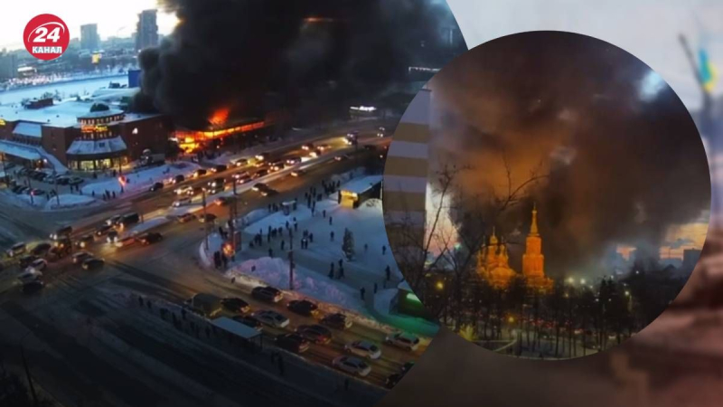 Der größte Markt der Stadt stand in Flammen Zentrum von Tscheljabinsk: Feuer bedeckte ein großes Gebiet“ /></p>
<p>Das Feuer auf dem Markt in Tscheljabinsk war mehr als zwei Stunden lang gelöscht/Collage 24 Channel</p>
<p _ngcontent-sc139 class=