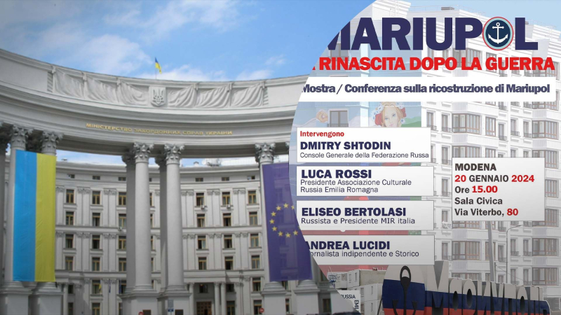 Das ist eine Provokation : in Das Außenministerium reagierte auf die Ausstellung in Italien über die „Blütezeit“ von Mariupol“ /></p>
<p>Das Außenministerium reagierte auf die in Italien geplante Ausstellung über die „Blütezeit“ von Mariupol/Collage 24 Channel (Foto aus offenen Quellen)</p>
<p _ngcontent-sc90 class=