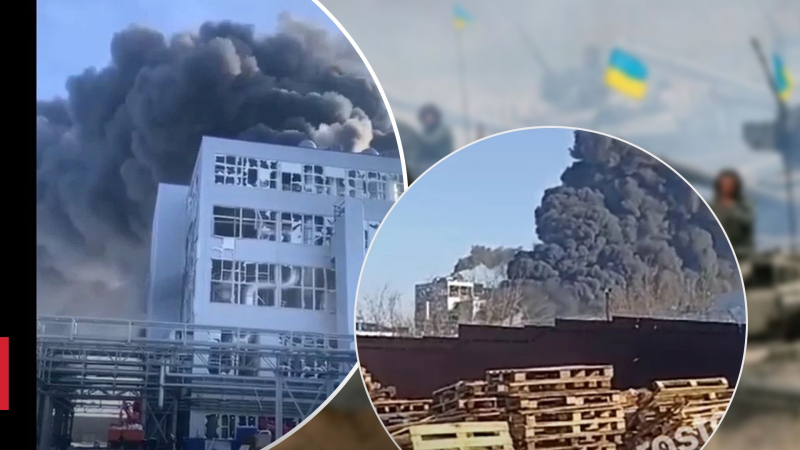 In der Region Rostow Brand in einer Fabrik in Russland: Das Netzwerk ist voll mit brisanten Videos und Versionen der Ursachen“ /></p>
<p>In Schachty, Gebiet Rostow, brennt eine Fabrik/Collage 24 Channel, Screenshot aus Video</p>
<p _ngcontent-sc90 class=