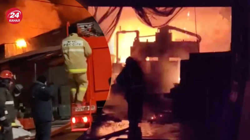 Ein Großformat In Ischewsk brach Feuer aus: Dutzende Feuerwehrleute versuchen, die Flammen zu bändigen“ /></p>
<p>In Ischewsk brach ein gewaltiges Feuer aus/Collage 24 Channel</p>
<p _ngcontent-sc140 class=