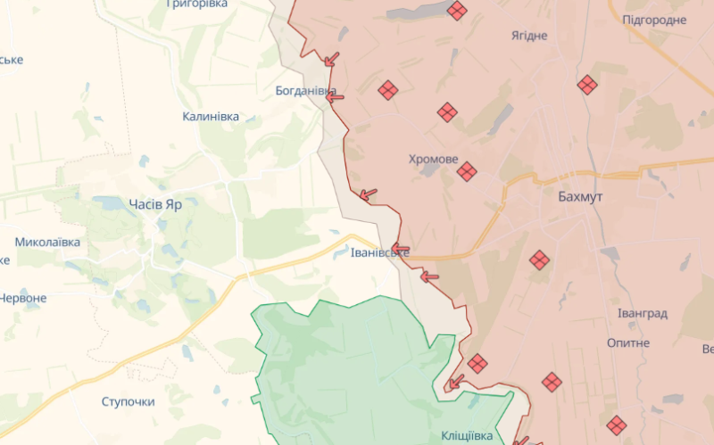 Die Russische Föderation versucht, Iwanowskoje und Bogdanowka in Richtung Bachmut zu erobern – OSUV Chortyzja“ /></p >
<p id=