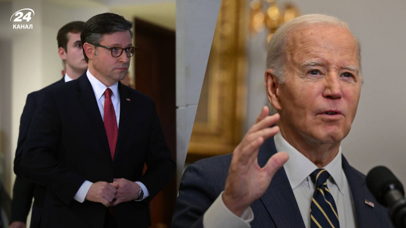 Biden stimmte einem Gespräch mit Sprecher Johnson zu: wird besprechen Sie die Hilfe für die Ukraine“ /></p>
<p>Biden erklärte sich bereit, mit Johnson zu sprechen/Getty Images/Channel 24 Collage</p>
<p _ngcontent-sc90 class=