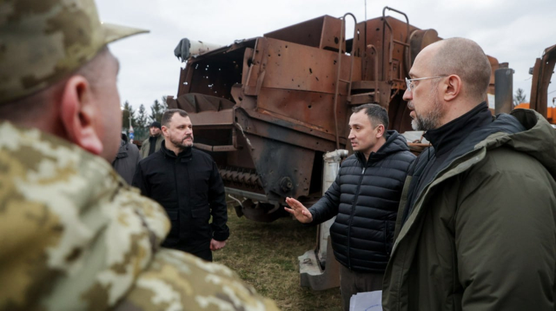 Die Ukraine verkauft kein Getreide an den polnischen Markt – Shmygal an der Grenze