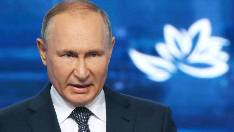 Putin sagte, dass das so sein wird stärkt die westliche Gruppe, verspricht aber, den Westen nicht anzugreifen“ /></p>
<p>Putin sagt, er werde den Westen nicht angreifen/Getty Images</p>
<p _ngcontent-sc90 class=