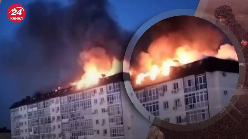 Hell brennend: in Im russischen Anapa brach ein Großbrand aus“ /></p>
<p>In Anapa, Russland, brennt ein Hochhaus/Collage 24 Channel</p>
<p _ngcontent-sc161 class=