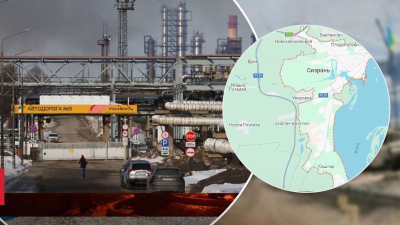 Wie groß ist die Entfernung von der Grenze zu den Ölraffinerien in der Region Samara, die von Drohnen angegriffen wurden