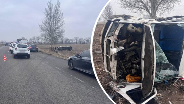 Ein Kleinbus mit Passagieren ist in der Region Dnepropetrowsk umgekippt, es gibt Tote