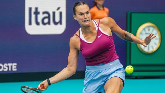 Die Weißrussin Sabalenka hat ihren Schläger kaputt gemacht, nachdem sie in Miami gegen die Ukrainerin Kalinina verloren hatte