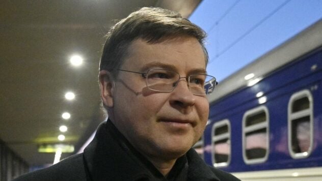 Exekutiv-Vizepräsident der EC Valdis Dombrovskis ist in Kiew angekommen