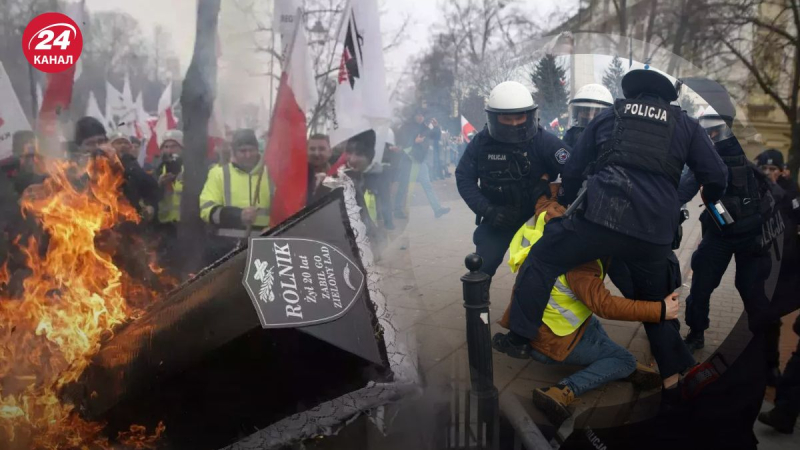 Während der Unruhen weiter Beim Bauernprotest in Warschau wurden mehr als 50 Menschen festgenommen, einige waren betrunkenAm 6. September wurden mehr als 50 Demonstranten in Warschau festgenommen/Collage 24 Channel

<p _ngcontent-sc92 class=