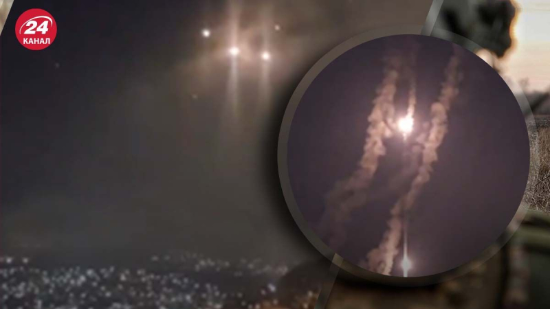 Der Iran hat Luftziele abgeschossen in Israel: Aufnahmen des nächtlichen Angriffs wurden online veröffentlicht“ /></p>
<p>Irans Angriff auf Israel/Collage 24 Channel</p>
<p _ngcontent-sc162 class=