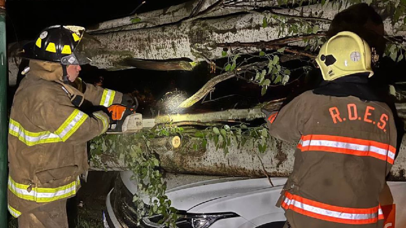 Ein Zyklon zieht auf die Ukraine zu: Zaporozhye und Krivoy Rog sind bereits dabei mit den Folgen des schlechten Wetters kämpfen“ /></p>
<p>DSNS </p>
<p><img decoding=