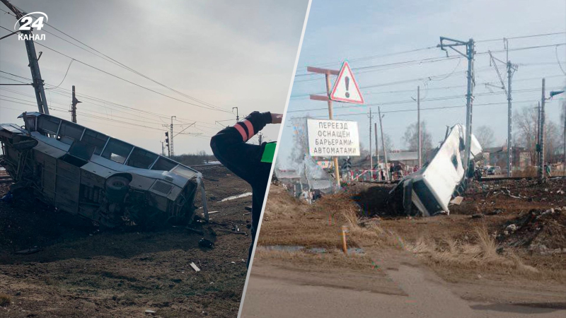 Ein Zug wurde abgerissen a Linienbus an einer Kreuzung in der Region Jaroslawl: Es gibt viele Opfer“ /></p>
<p>In der Region Jaroslawl in Russland ereignete sich ein tödlicher Unfall/Collage 24 Channel</p>
<p _ngcontent-sc91 class=